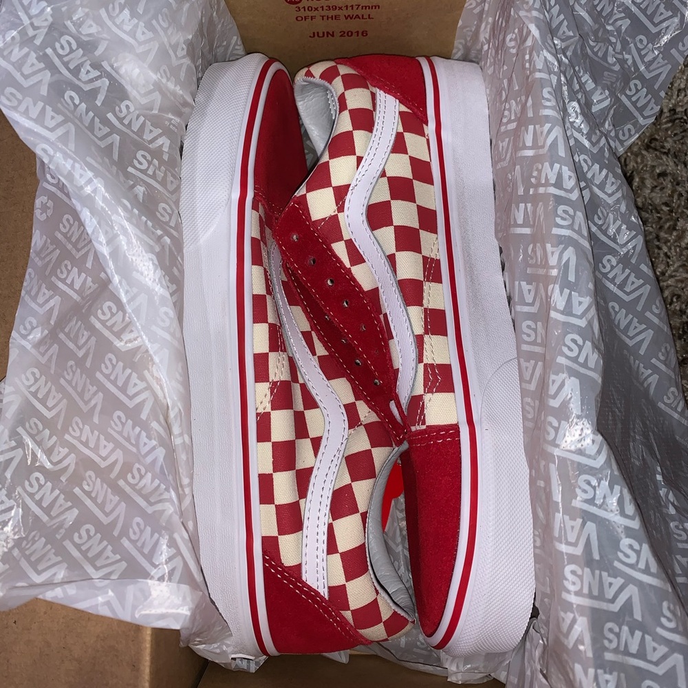 Red Checkered Old Skool Vans